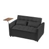 Black Velvet Loveseat Sofa Bed