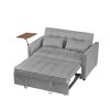 LUXE GREY VELVET LOVESEAT SOFA BED | ELEGANT & COZY SLEEPER