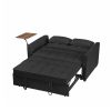 Black Velvet Loveseat Sofa Bed