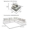 ULTRA-COZY MODULAR L-SHAPED CHENILLE SOFA | HIDDEN LEGS & REMOVABLE CUSHIONS