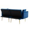 Velvet Loveseat - with metal feet