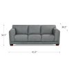 LUXURY MARSHALL LEATHER SOFA - STYLISH 3-SEATER COMFORT | MODERN LIVING ROOM