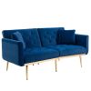 Velvet Loveseat - with metal feet