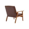 Leisure Chair with Solid Wood Armrest & Feet, Mid-Century Modern Accent chair, for your Living Room Bedroom Studio