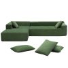 VIBRANT 109" MODULAR SECTIONAL SOFA SET | STYLISH MINIMALIST LIVING ROOM COUCH | LUXURIOUS UPHOLSTERED SLEEPER