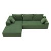 VIBRANT 109" MODULAR SECTIONAL SOFA SET | STYLISH MINIMALIST LIVING ROOM COUCH | LUXURIOUS UPHOLSTERED SLEEPER