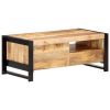 Coffee Table 39.4"x19.7"x15.7" Rough Mango Wood - Brown