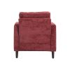 COOLMORE TUFTED MID-CENTURY WOOD FRAME ACCENT CHAIR | MODERN LOUNGE CHAIR FOR LIVING ROOM, BEDROOM, OFFICE | STUDDED CLUB CHAIR