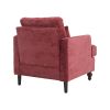 COOLMORE TUFTED MID-CENTURY WOOD FRAME ACCENT CHAIR | MODERN LOUNGE CHAIR FOR LIVING ROOM, BEDROOM, OFFICE | STUDDED CLUB CHAIR