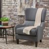 Modern Upholstered Armchair with Solid Leg, Leisure Single Sofa Chair for Living Room Bedroom Reading and Studio