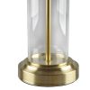 Clarity Glass Cylinder Table Lamp Set of 2