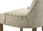 Yotam Side Chair, Beige Fabric & Salvaged Oak Finish  (Set-2)