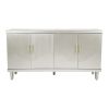 LUXE 60" CHAMPAGNE 4-DOOR CABINET | VERSATILE STORAGE FOR LIVING ROOM, KITCHEN & BEDROOM