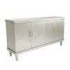 LUXE 60" CHAMPAGNE 4-DOOR CABINET | VERSATILE STORAGE FOR LIVING ROOM, KITCHEN & BEDROOM