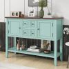 VINTAGE CHARM CONSOLE | TREXM Cambridge Series Console Table w/ 4 Drawers & Shelf – Ample Storage for Living Room