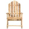 Garden Rocking Chair Solid Mango Wood - Brown