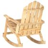 Garden Rocking Chair Solid Mango Wood - Brown