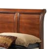 GLORY FURNITURE LaVITA OAK FULL STORAGE BED – STYLISH WOOD BEDFRAME WITH BUILT-IN DRAWERS