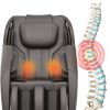 BOSSCARE Zero Gravity Massage Chair - Full Body Airbag Recliner with Bluetooth Speaker & Foot Roller in Elegant Brown