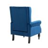 NAVY WOOD FRAME ACCENT CHAIR - MODERN LOUNGE SEATING WITH STURDY WOOD LEGS | COOLMORE ARMCHAIR FOR LIVING ROOM & BEDROOM