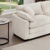 Comfortable Single Chair Deep Seat Sofa With Footstool With One Pillow