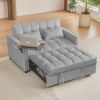 LUXE GREY VELVET LOVESEAT SOFA BED | ELEGANT & COZY SLEEPER