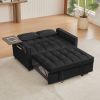 Black Velvet Loveseat Sofa Bed