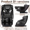 ULTIMATE SL TRACK MASSAGE CHAIR | FULL BODY RELAXATION, ZERO GRAVITY, FOOT ROLLER, BLUETOOTH - BLACK