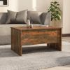 Coffee Table Smoked Oak 31.5"x19.7"x16.7" Engineered Wood - Brown