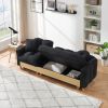 BLACK TECHNOLOGY CLOTH 3-SEAT LIFT SOFA BED WITH STORAGE | COMPACT, VERSATILE SOFA BED FOR SMALL SPACES