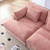 PINK MODERN DAYBED SOFA | WIDE BEANBAG WITH ARMS | STYLISH & COMFY