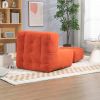 Plush Memory Foam Bean Bag Chair with Ottoman - Ultra-Soft Lazy Sofa for Maximum Comfort