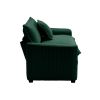 Green Corduroy Fabric, Comfortable Single Chair Deep Seat Sofa With One Pillow, Suitable for Living Room and Bedroom, Club Multiple Occasions