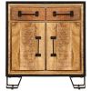 Sideboard 25.6"x11.8"x27.6" Solid Mango Wood - Brown