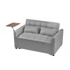 LUXE GREY VELVET LOVESEAT SOFA BED | ELEGANT & COZY SLEEPER