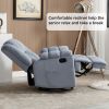 ULTIMATE BLUE COMFY SWIVEL ROCKER RECLINER CHAIR