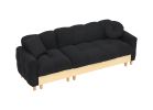 BLACK TECHNOLOGY CLOTH 3-SEAT LIFT SOFA BED WITH STORAGE | COMPACT, VERSATILE SOFA BED FOR SMALL SPACES