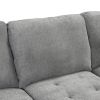 SLEEK GRAY CHAISE LOUNGE SECTIONAL - STORAGE, PULL-OUT BED & USB CHARGER