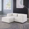 modular sofa BEIGE chenille fabric, simple and grand, the seat and back is very soft. this is also a KNOCK DOWN sofa