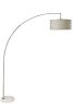 78" SILVER ARCH FLOOR LAMP WITH KD SHADE W/ DOUBLE BOX 1PC/