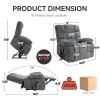 Lift Recliner Chair Heat Massage Dual Motor Infinite Position Up to 350 LBS Large Electric Power Lift Recliners with Power-Remote