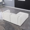 modular sofa BEIGE chenille fabric, simple and grand, the seat and back is very soft. this is also a KNOCK DOWN sofa