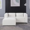 modular sofa BEIGE chenille fabric, simple and grand, the seat and back is very soft. this is also a KNOCK DOWN sofa