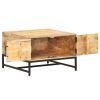 Coffee Table 26.4"x26.4"x17.7" Solid Mango Wood - Brown