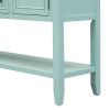 VINTAGE CHARM CONSOLE | TREXM Cambridge Series Console Table w/ 4 Drawers & Shelf – Ample Storage for Living Room