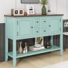 VINTAGE CHARM CONSOLE | TREXM Cambridge Series Console Table w/ 4 Drawers & Shelf – Ample Storage for Living Room