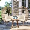 Luxurious Oversized Wicker Egg Chair with Stand & Cushions – Ultimate Indoor & Outdoor Lounger for Patio, Porch, Balcony & Living Room