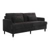 COOLMORE Mid Century Modern chenille Fabric Loveseat sofa, 2-Seat Upholstered Loveseat Sofa Modern Couch for Living Room