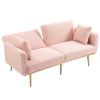 Velvet Loveseat sofa -with metal feet