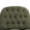 Vibrant Green 360° Swivel Recliner | Adjustable Chenille Glider with Black Metal Base